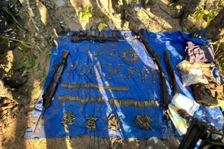 Naxalite weapons recovered in Lohardaga