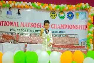 Sankalp won gold medal in matsogi do