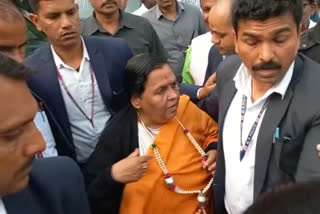 MP Uma Bharti again aggressive mood