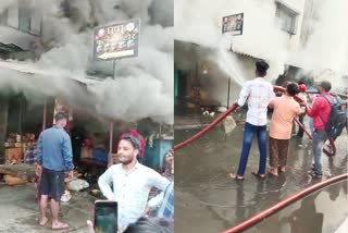 fire broke out in a firecracker shop at surat