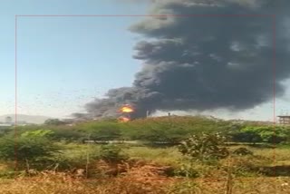 MH Heavy fire due to Explosion in Nashik Jindal company