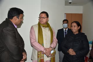 CM Dhami meet Rishabh Pant