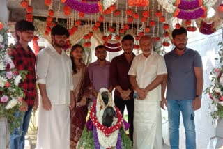 Mahesh and his family celebrated the fourth year of the beloved Chintu (Monkey).