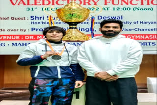 Bhiwanis female boxer player Jyoti Yadav won Bronze medal