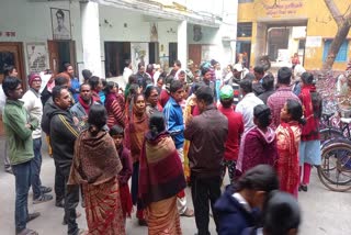 Parents Protest in a School