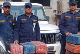 नेपाली पुलिस ने पकड़ा गांजा