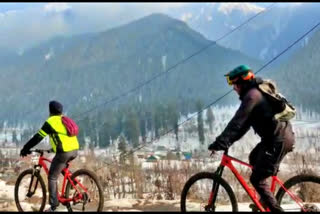 Cycling across the Himalayan terrain becomes a passion for the Kashmiri youth