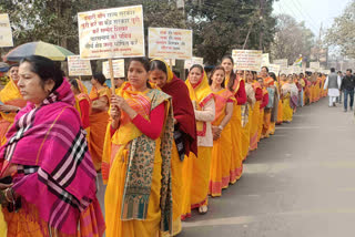 Jain society took out silent procession