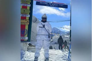 FIRST WOMAN OFFICER OPERATIONALLY DEPLOYED AT HIGHEST BATTLEGROUND IN SIACHEN KUMAR POST