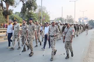 Police flag march in Kondagaon