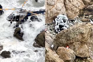 car plunges off California cliff