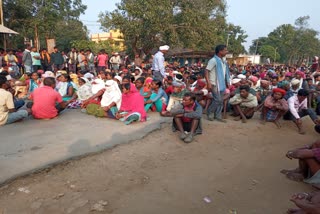 protest in Narayanpur regarding conversion case