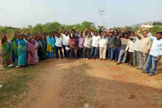 Locals are blocking the construction work