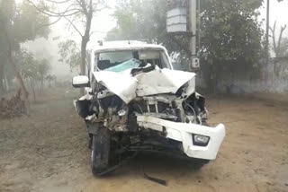 accident at Kalajhar Toll Plaza in Sangrur