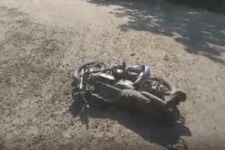 Dumper hit bike in Barmer