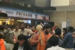 Bajrang dal workers ransacked Pathaan's posters in Ahmedabad