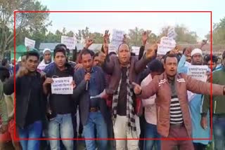 Protest at Kalgachia for Connecting to Bongaigaon district
