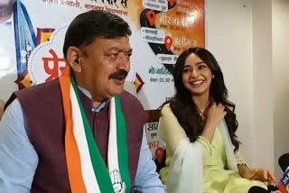Neha Sharma With Father Ajeet Sharma