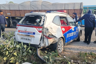 Head constable died in accident in Alwar while on duty on interceptor vehicle