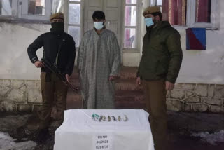 Drug Peddler Arrested In budgam, contraband substances recovered