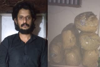 Kottayam drug raid  Youth arrested with MDMA and Ganja  MDMA  MDMA raid  DANSAF  എംഡിഎംഎയും കഞ്ചാവുമായി യുവാവ് പിടിയില്‍  എംഡിഎംഎ  ലൈബു കെ സാബു  നാർക്കോട്ടിക് സെൽ  ഡാന്‍സാഫ്