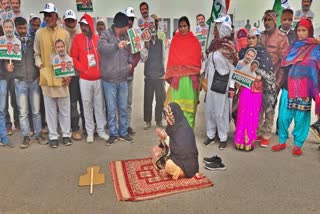 namaz in rahul gandhi rally in panipat