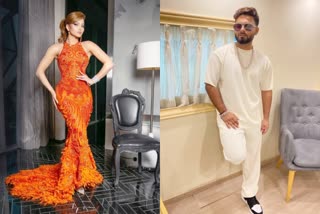 Urshi Rautela and Rishabh Pant