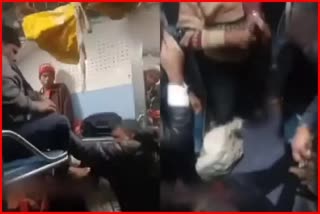 bihar TTE assaulting passenger