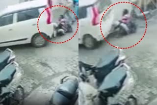 car dragged a student in uttarpradesh