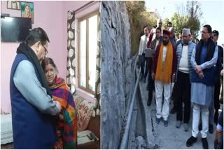 CM Dhami visits Joshimath: Uttarakhand CM Dhami visits disaster-hit Joshimath