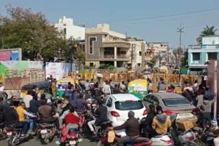 indore traffic jam before summit