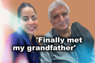 Uorfi Javed bumps into Javed Akhtar, says 'Finally met my grandfather'