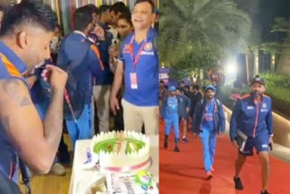 Team India celebrated in the hotel