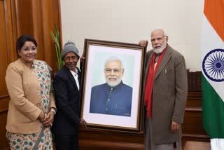 painter Shravan Sharma met PM Narendra Modi