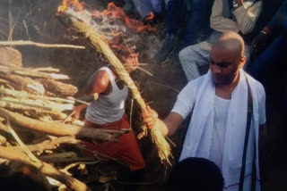 Funeral Of Lal Hemendra Pratap Dehati In Palamu