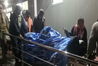 बहगा में घायल महिला पुलिसकर्मी