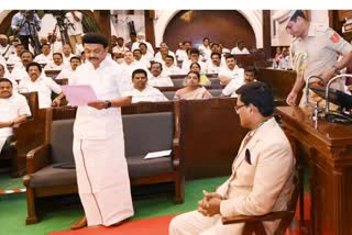 stalin condemns governer ravi resolution in tamil nadu assembly