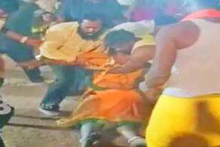 Priestess injured after falling in Agni Konda