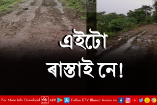 Poor Condition Road in Lakhimpur