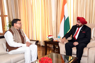 CM Dhami met gurmit singh