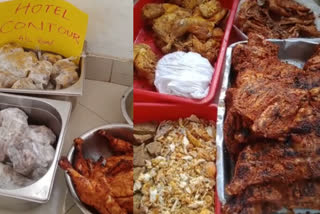 Hotel food inspection  കോട്ടയം ചങ്ങനാശേരി  ചങ്ങനാശേരിയിലെ ഹോട്ടലുകളില്‍ മിന്നൽ പരിശോധന  Stale food seized from eateries kottayam  kottayam Changanassery