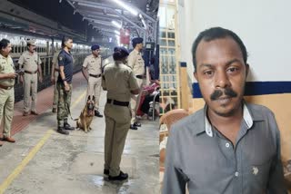 hoax bomb threat in Kannur railway station  കണ്ണൂര്‍ റെയില്‍വേ സ്റ്റേഷനില്‍ വ്യാജ ബോംബ് ഭീഷണി  വ്യാജ ഭീഷണി  കണ്ണൂർ സിറ്റി പൊലീസ്  Kannur railway station bomb threat