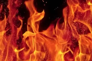 MP Gwalior Panic due to fire in a shop