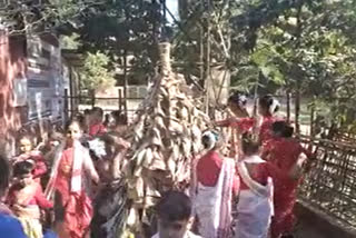 Pre Bhogali Utsav at Govt School in Nalbari