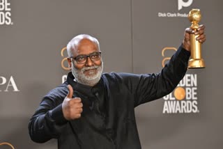 MM Keeravani special mention  MM Keeravani special mention for wife Srivalli  Golden Globe Awards  ഭാര്യയ്‌ക്ക് നന്ദി പറഞ്ഞ് കീരവാണി  കീരവാണി  എംഎം കീരവാണിയുടെ ആദ്യ ഗോള്‍ഡന്‍ ഗ്ലോബ്  ആര്‍ആര്‍ആര്‍