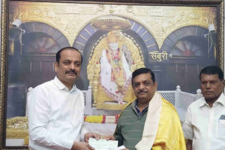 MH Devotees 1 crore donation to Sai Baba at the beginning of the new year in Shirdi