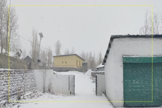 snowfall started at Lahaul valley in Himachal Pradesh