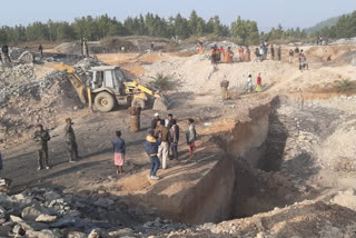 Illegal Coal Mines Demolished In Dumka