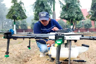 first woman drone pilot in Haryana drones used in agriculture in Haryana