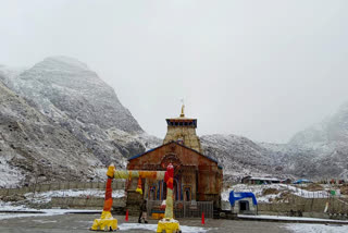 Snowfall in Kedarnath